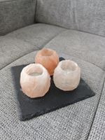 Set of 3 Himalayan Salt Tea Light Holders 💛