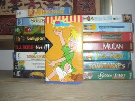VHS-Kult. Kinder und Komik. Cassetten nicht getestet.