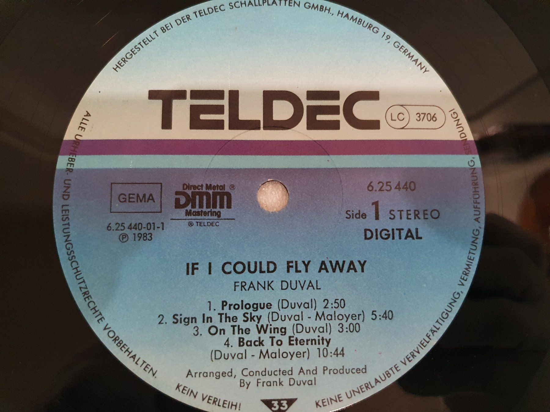 Dischi in vinile: Frank Duval – If I Could Fly Away – Usato da Uster venduto da Vinyl-Leidenschaft 3