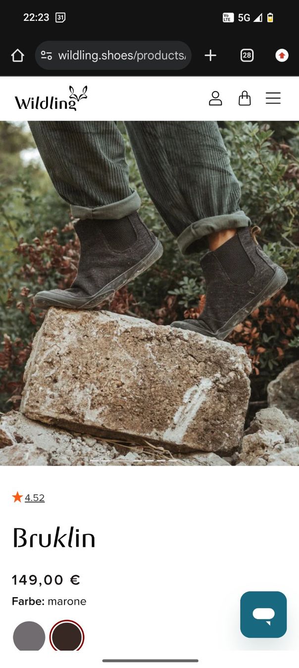 Wildling Chaussures femmes: Barfussschuhe Wildlinge – D'occasion à Büren an der Aare par Alenavn