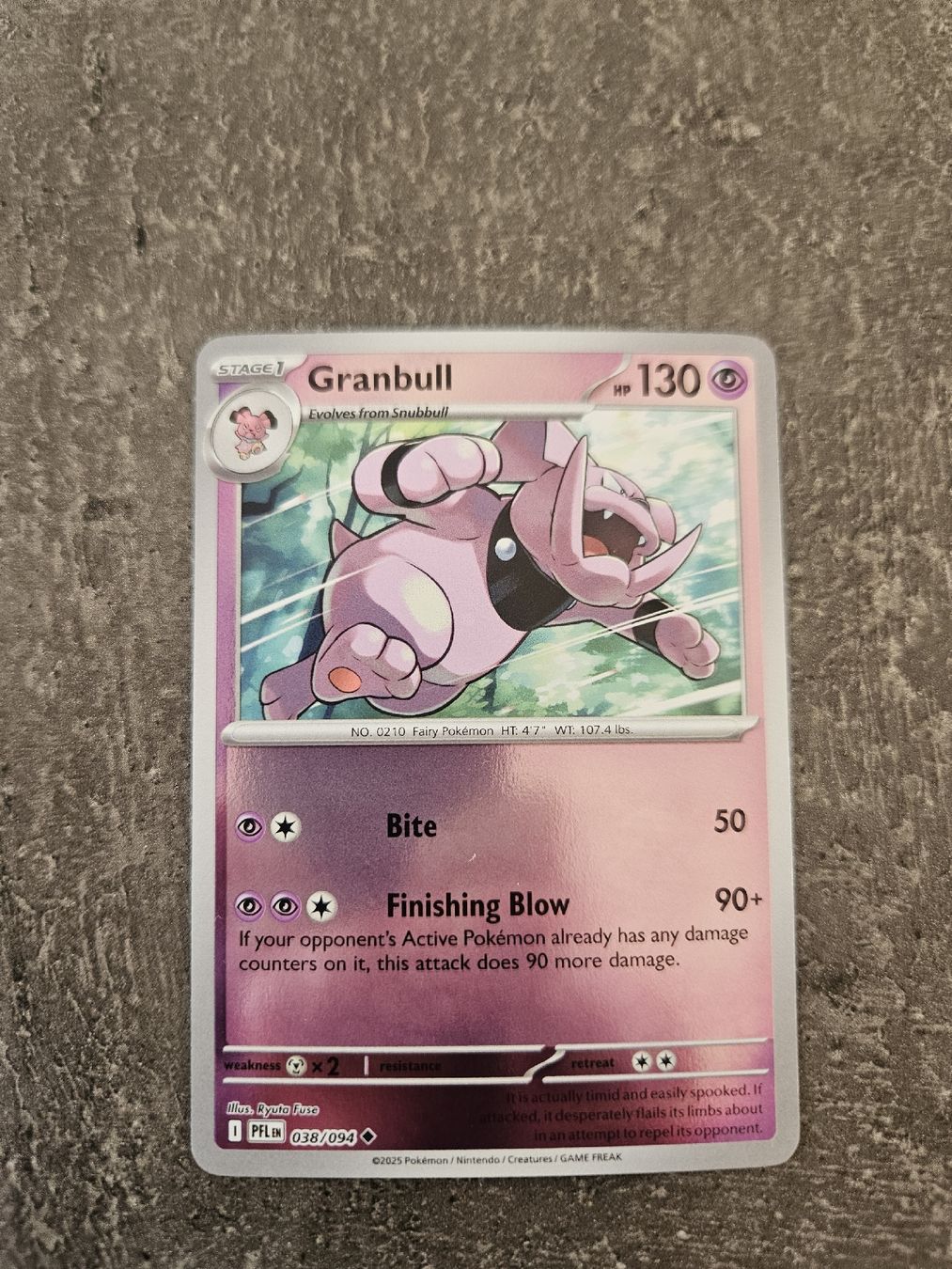 Pokémon Carte collezionabili: Granbull PFL EN 038/094 – Nuovo (secondo la descrizione) da Aarau venduto da san_pb85