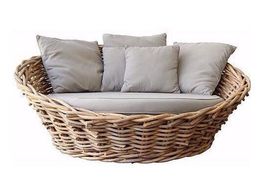 Liegeinsel Sonneninsel Natur Rattan Gartenliege Sonnenliege