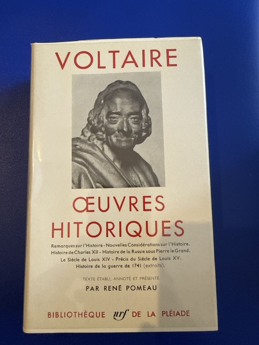 Libri: Voltaire - Œuvres Historiques 1957 – Nuovo e nell'imballaggio originale da Genève venduto da DoualS