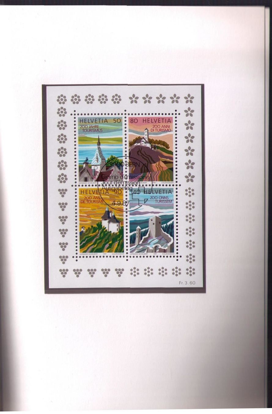 Tutti i francobolli: 1987 TOURISMUS-BLOCK_GESCHENKHEFT_Block+Vb ET ! – Usato da Marthalen venduto da Ch_quality 9