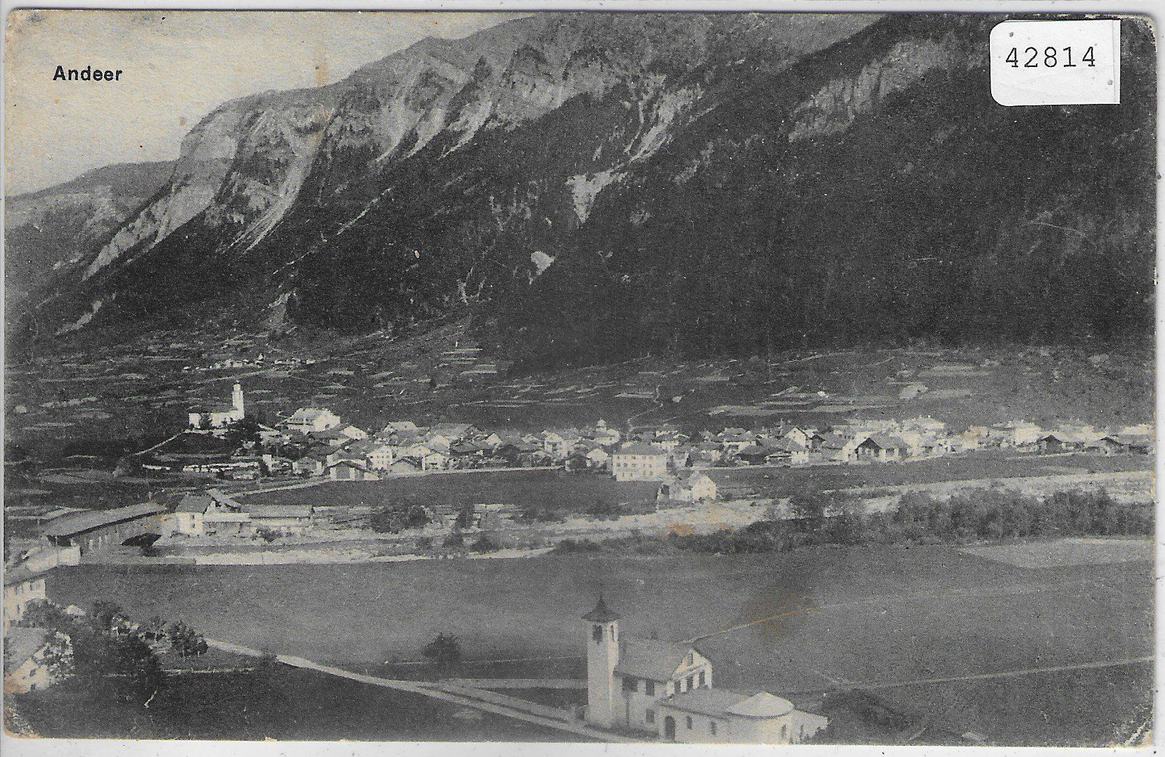 Cartoline postali: Andeer - Generalansicht – Usato da Ettingen venduto da Kartenplanet