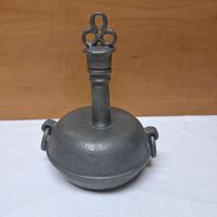 Versand möglich! Alte Zinn flasche, Feldflasche