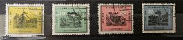 Briefmarken DDR 4 Stk Vögel 5, 10, 20, 25 Pf.