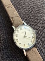 Vintage TISSOT Handaufzug, C.A. Châtelain Lederband