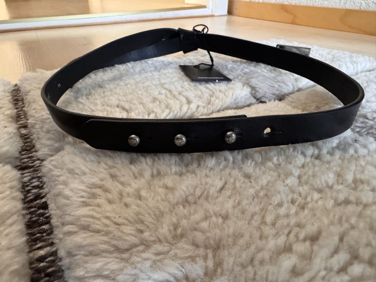 Dsquared2 Cinture: Schwarzer Dsquared2 Ledergürtel Milano, Grösse 75 cm – Usato da Wilderswil venduto da Renaissance1 4
