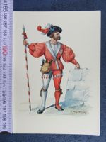 UNTERWALDEN STANDES-LÄUFER 16.JAHRHUNDERT PTT MUSEUM AK
