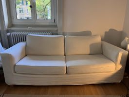 IKEA Ektorp Sofa 2-Sitzer weiss gebrauchter Zustand
