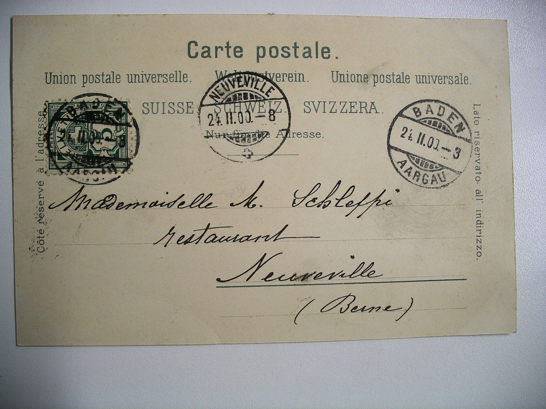 Cartes postales: farbigeLithoAK  BADEN – D'occasion à Oberhofen am Thunersee par luuping99 1