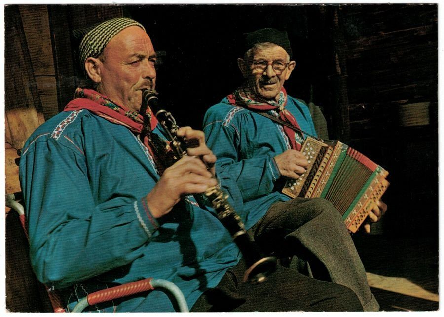 Cartoline postali: Schweizer Bauernmusik, gelaufen 1968 – Usato da Frauenfeld venduto da POML