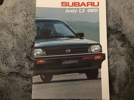 Subaru Justy 1.2 4WD Verkaufsprospekt