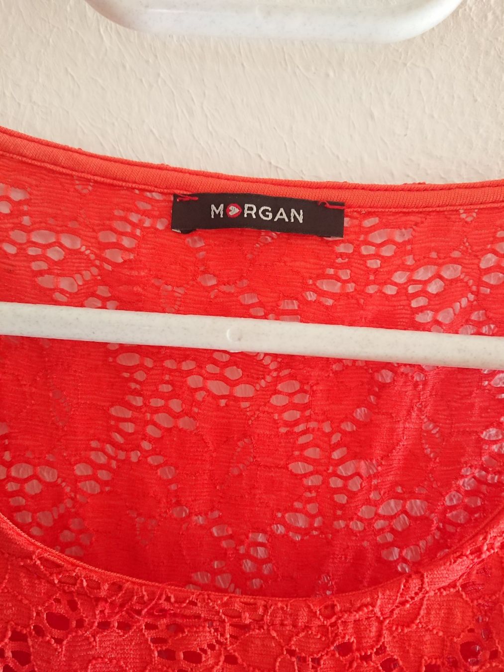 Morgan Vestiti: Romantisches Damen Kleid Morgan Gr. 42 Orange Rot – Usato da Hallau venduto da CHACLA 3