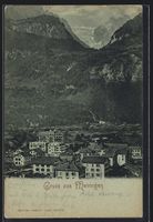 Mondschein-AK Meiringen, Teilansicht mit