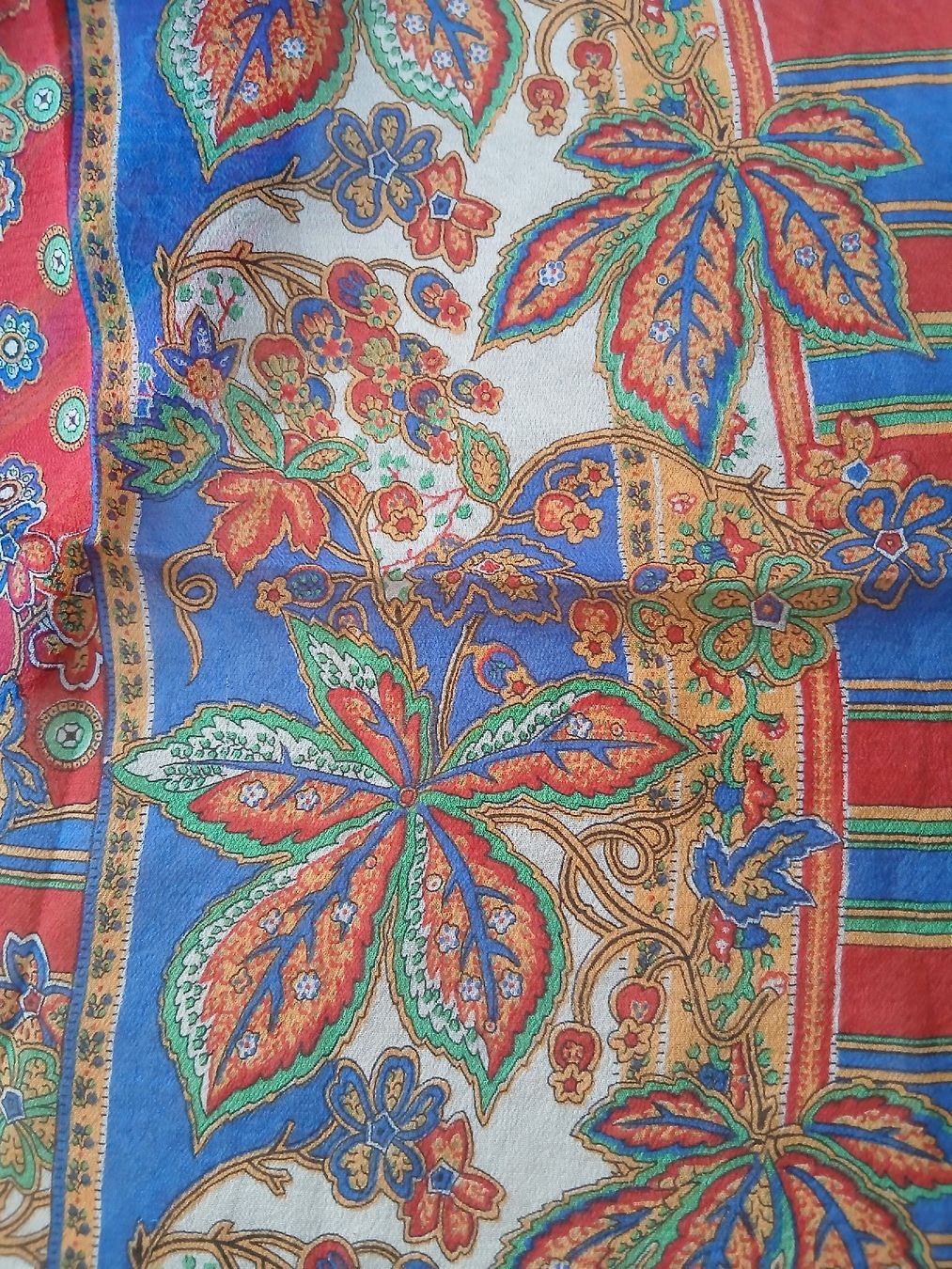 Foulards, Tücher & Schals: Fabiani Vintage scarf silk blue red – Neu (gemäss Beschreibung) aus Wil SG von tre_g2l7 4