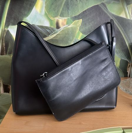 Gucci Schultertasche Leder schwarz Leder guter Zustand
