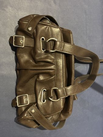 Bershka Handtasche braun Kunstleder 