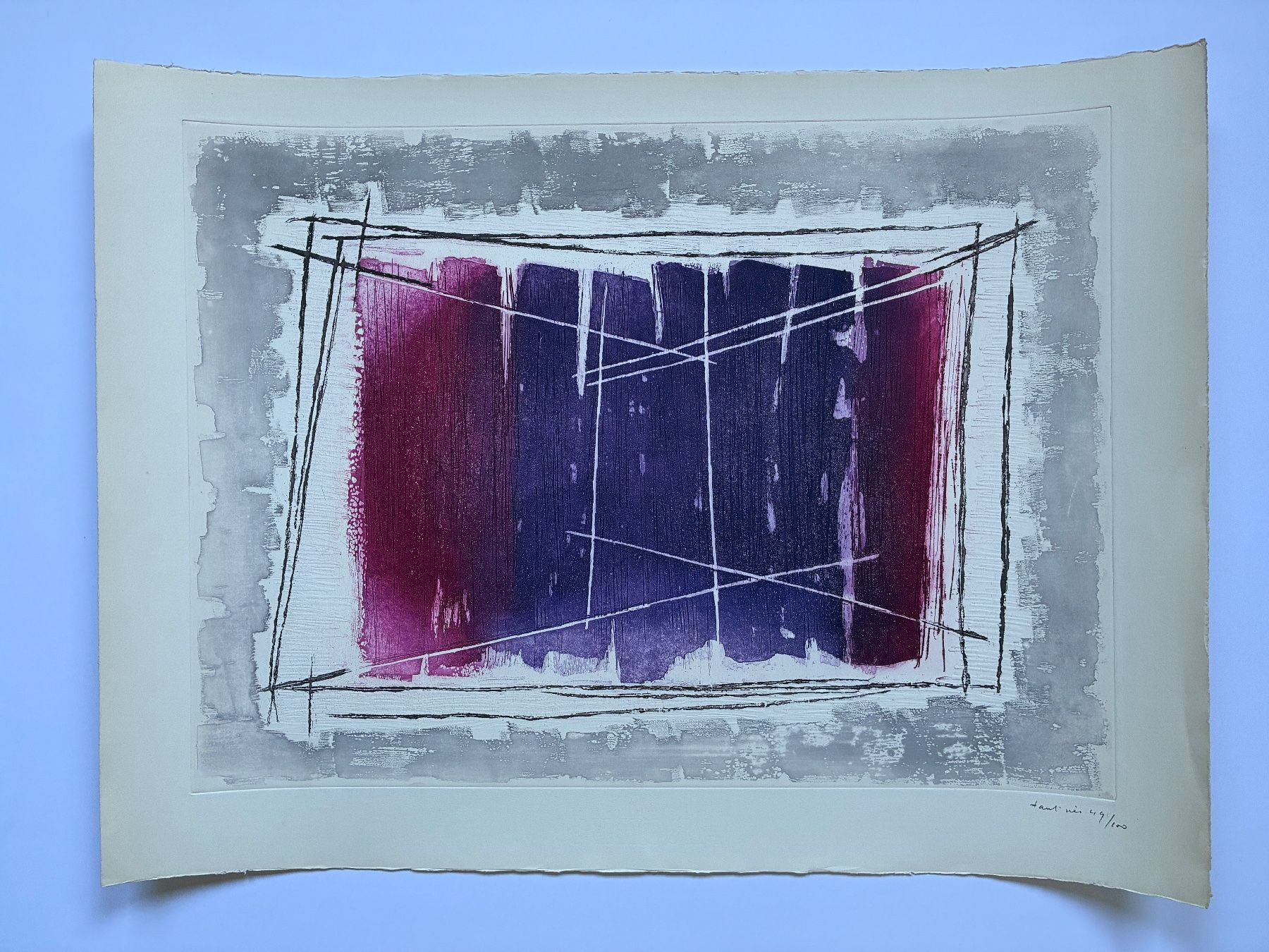 Dipinti: Jean FAUTRIER 1962 - Projections – Usato da Lugano venduto da LVC 5