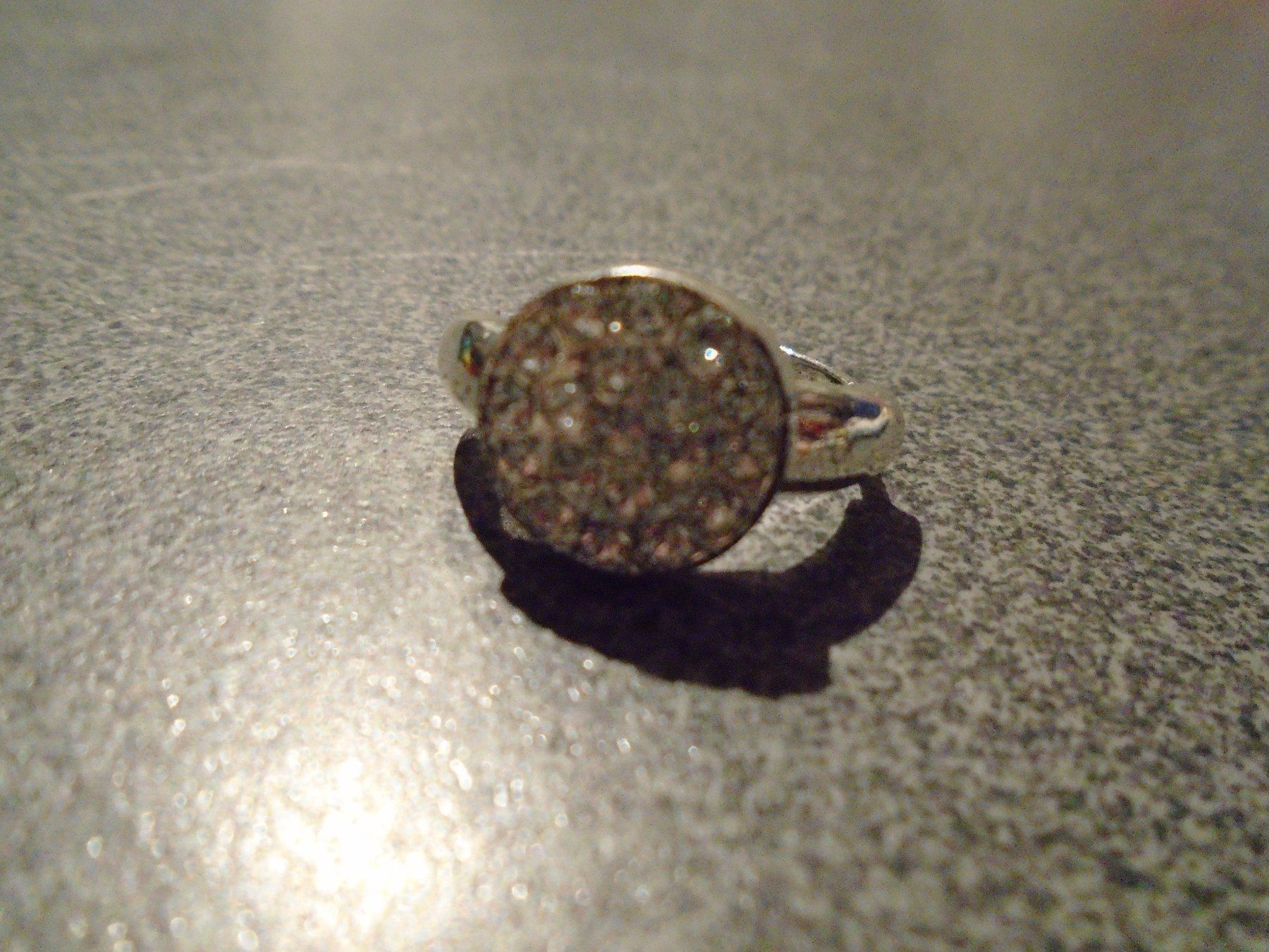 Ringe: Ring, LDADPR, silberfarbig rund/weisse Steinchen – Gebraucht aus Zürich von abraxas1291