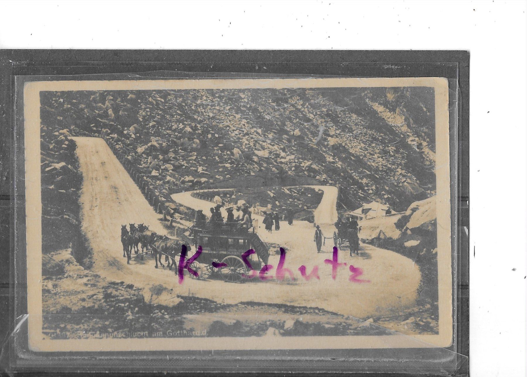 Cartoline postali: UR Postkutsche am Gotthard – Usato da Schocherswil venduto da Wilare