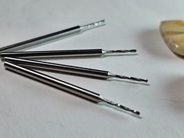 0,8mm 2mm Schaft Spiral bohrer Bernstein Schmuck Werkzeug