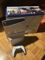 Console Playstation 5, Disc avec 3 jeux et manette. Bon état