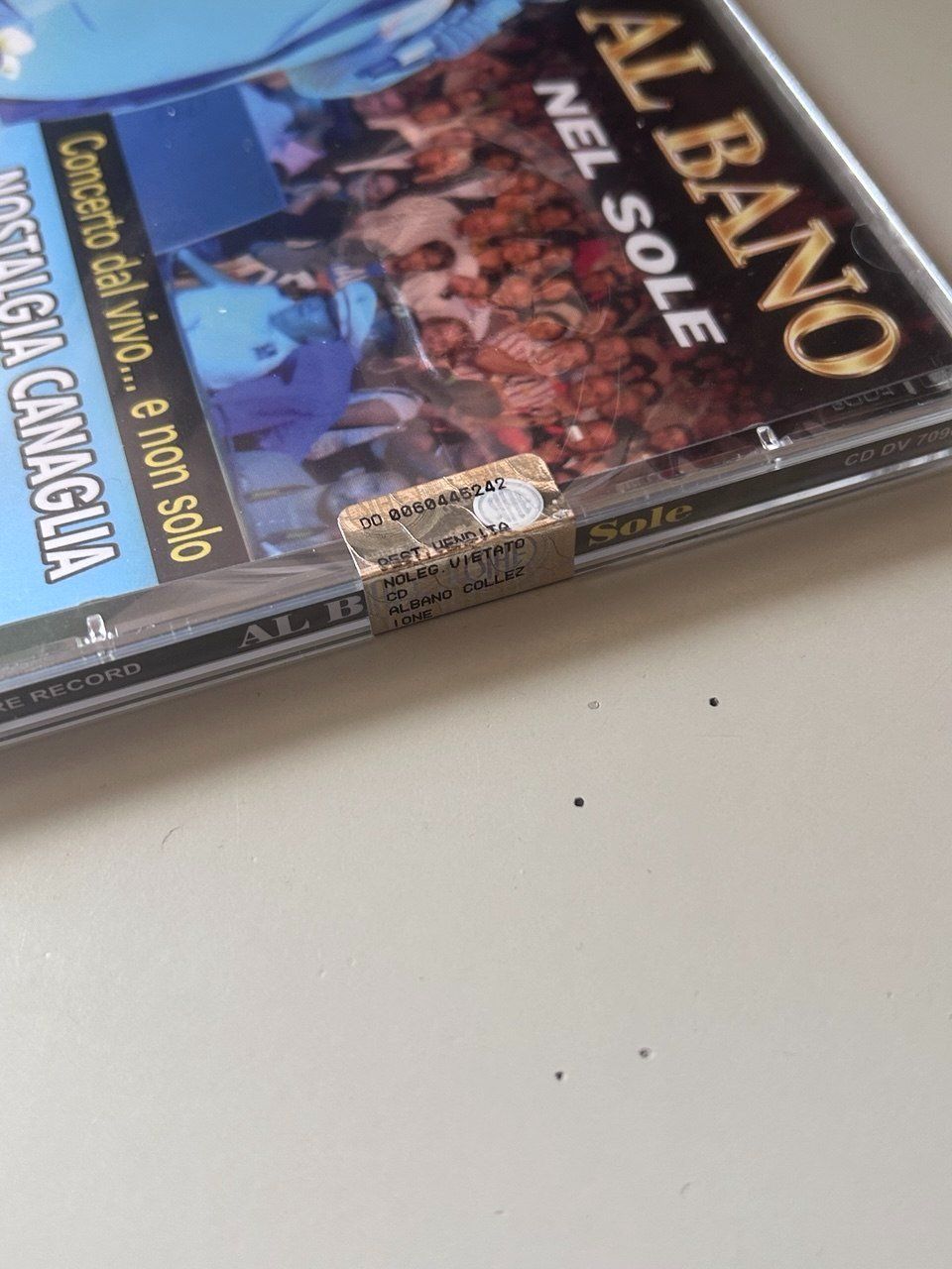 CD: (Sigillato)CD di Al Bano, "Nel Sole" – Nuovo e nell'imballaggio originale da Giubiasco venduto da LorisVale 2