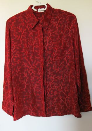 Hochwertige rote "Nadine H" Bluse neuwertig  Gr. 40