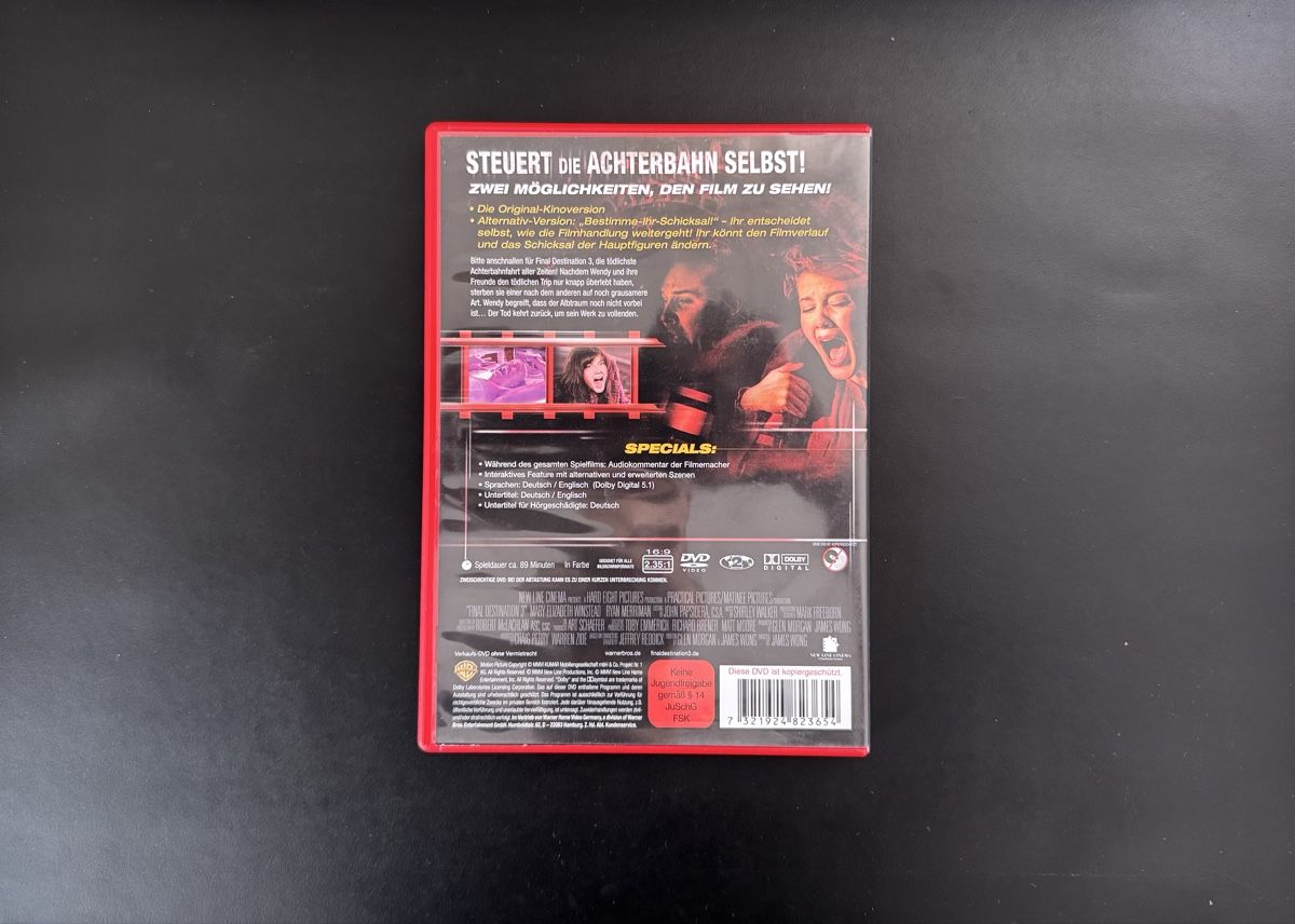 Tutti i DVDs: Final Destination 3 – Usato da Weinfelden venduto da A.G.G 2