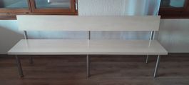Bank Escheoptik Metallbeine 200cm