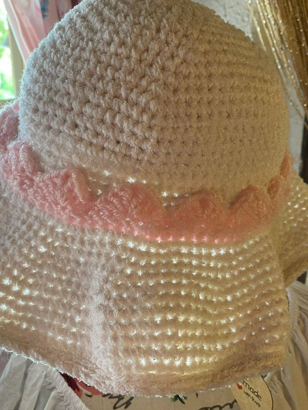 Copricapi, berretti & cappellini: DAMEN SOMMER HUT WEISS-ROSA – Nuovo e nell'imballaggio originale da Meienried venduto da ManuelaBoutique 3