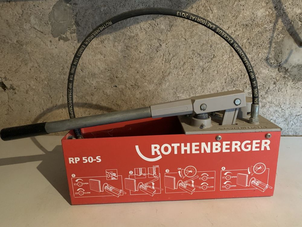 Dönges Druck-Prüfpumpe Mit 1 Messuhr, Betriebsdruck Bis 60 Bar Anschluss 12 Messuhr Messschraube 23041625