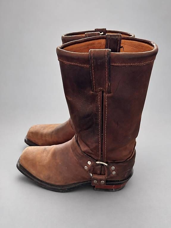 Scarpe da uomo: Chippewa Biker-Boots Leder braun, Gr. 45 – Usato da Rudolfstetten venduto da Skalpell