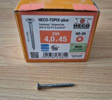 HECO TOPIX-plus Senkkopf Schrauben 4x45mm Inox 170Stk