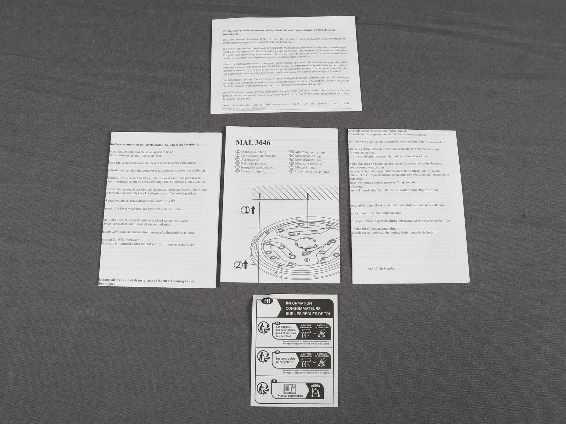 Kronleuchter & Deckenlampen: BRILO Deckenleuchte Led 15W – Neu und originalverpackt aus Steinen von Restwert_Steinen 5