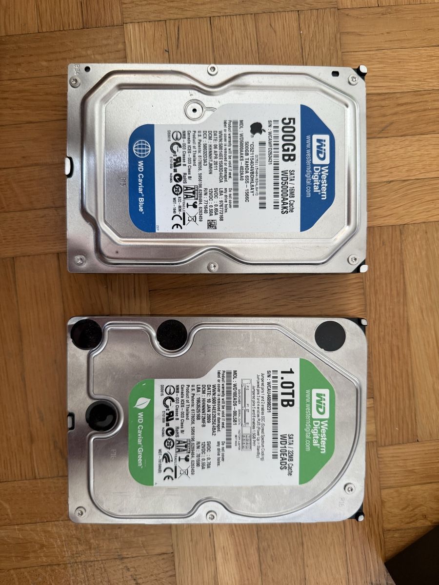 Western Digital Dischi rigidi: WD Caviar Blue & Green  – Usato da Winterthur venduto da liquid_cooling