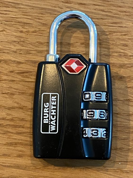 Burg Wächter Lucchetto regolabile TSA di sicurezza, spessore 3,5 mm, 3