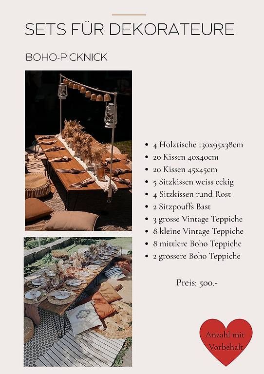 Geschirrsets: Boho Picknick Set – Gebraucht aus Horw von Daniela84