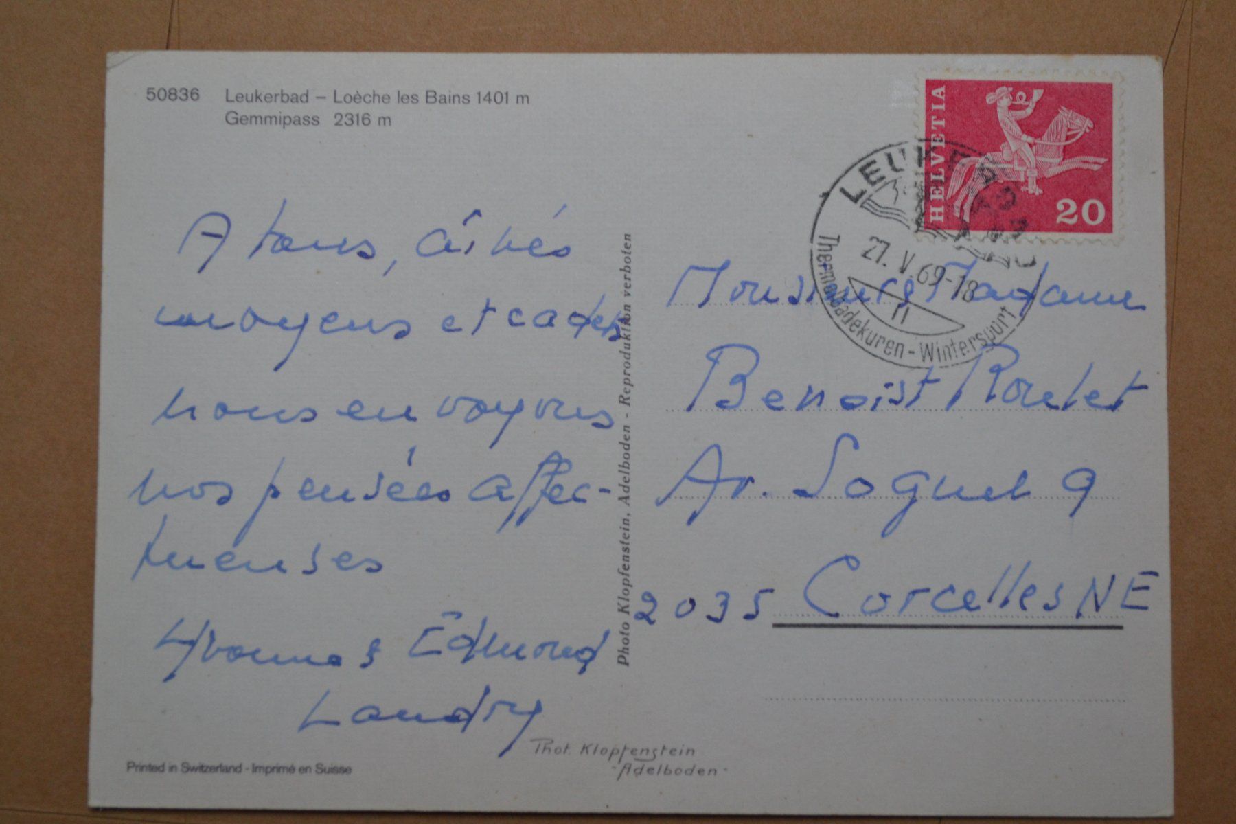 Cartoline postali: AK Leukerbad VS – Usato da Beinwil am See venduto da kajak55 1