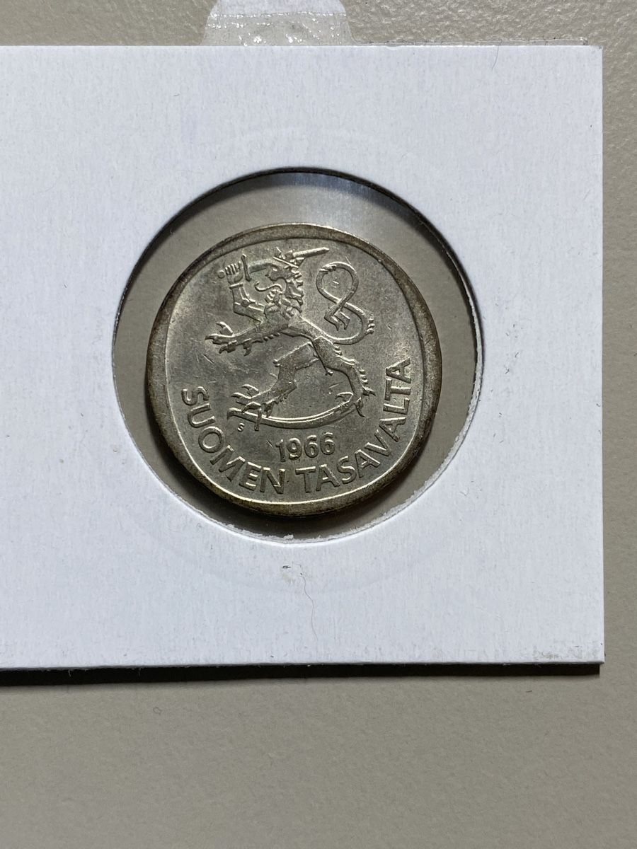 Tutti le monete: Finlande - 1 Markka - 1966 - AG  – Usato da Payerne venduto da Mike1682 1