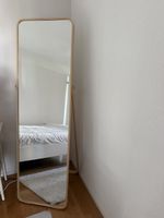 IKORNNES Standing mirror, ash, 52x167 cm