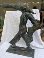 Marcello Pietrantoni Bronze Skulptur, signiert,1989.