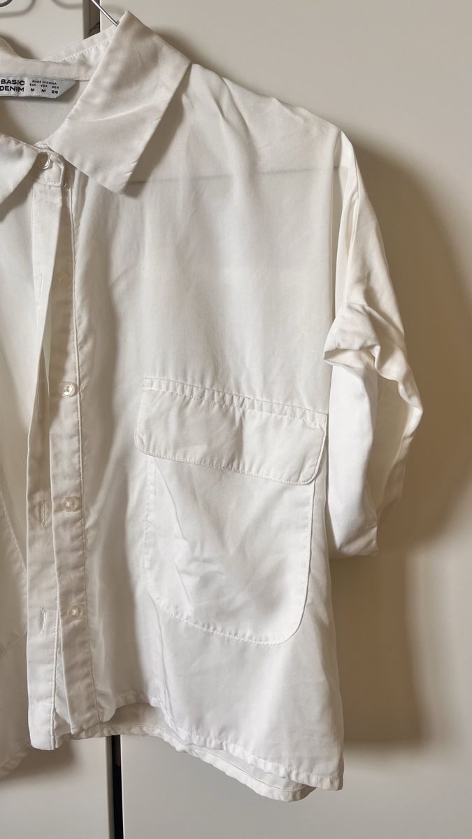 Zara Camicette: Camicia Zara Basic bianca corta taglia M buono stato – Usato da Lugano venduto da yul_fhg2 4