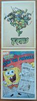 Retro Postkarten / Ansichtskarten A6 Spongebob und Turtles