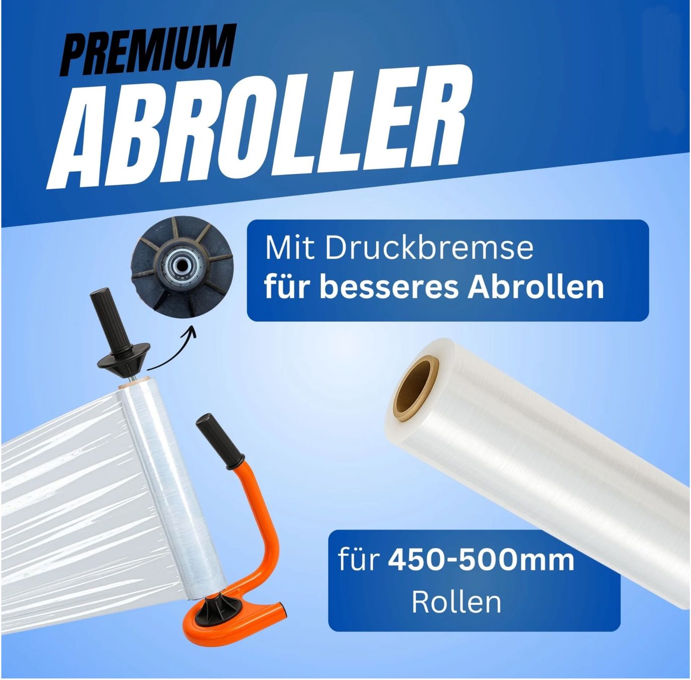 Sonstiges zum Lager & Transport: Stretchfolien Abroller Profi Orange – Neu und originalverpackt aus Bülach von StoreInShop.com 2