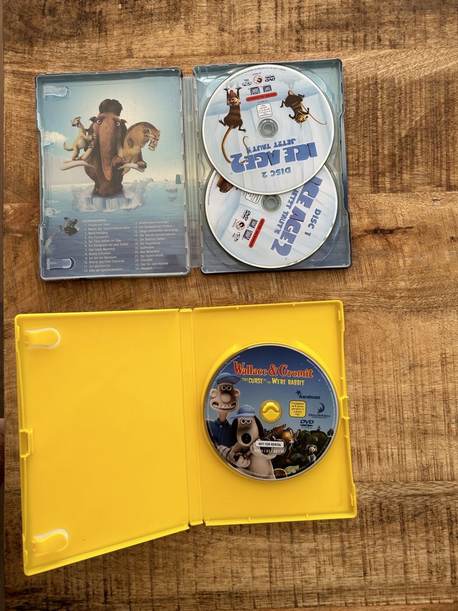 Alle DVDs: 2 DVDs Ice Age 2 & Wallace & Gromit – Gebraucht aus Fällanden von Ed-Thomi 1