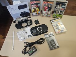 PSP 1004 mit Spielen, Zubehör JB fähig ! Top Zustand!
