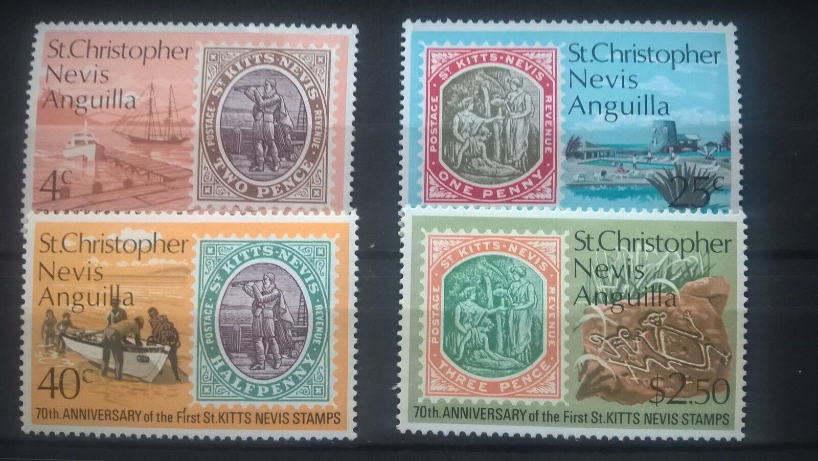 Tutti i francobolli: St.Kitts 1973 Satz 70 J. Briefmarken St.Christopher postfr. – Nuovo (secondo la descrizione) da Winterthur venduto da schnueps